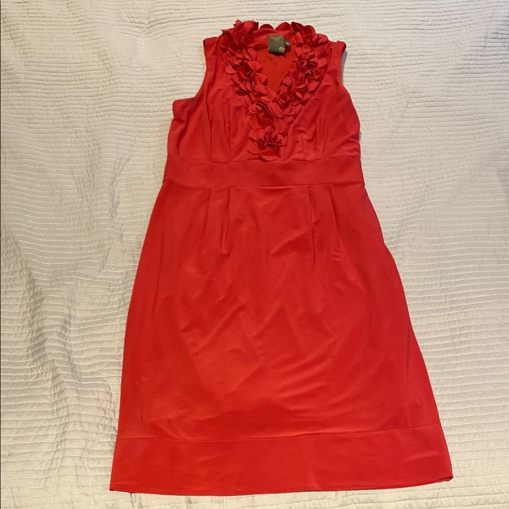 Sleeveless Bright Pink Cocktail Dress